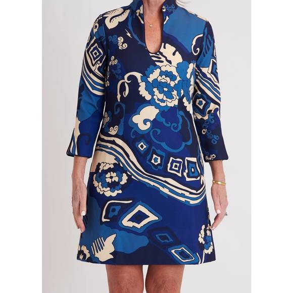 NEW CK BRADLEY sydney dress in whirlwind blues - Picture 4 of 4